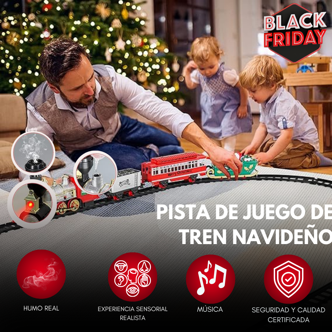 SantaRail® Juego de Tren Navideño