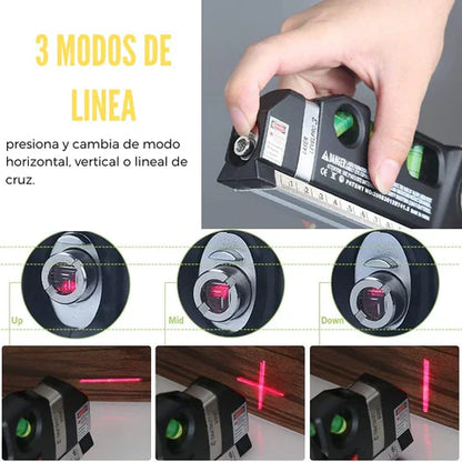 LASER AJUSTABLE NIVEL MULTIFUNCIONAL 4 EN 1