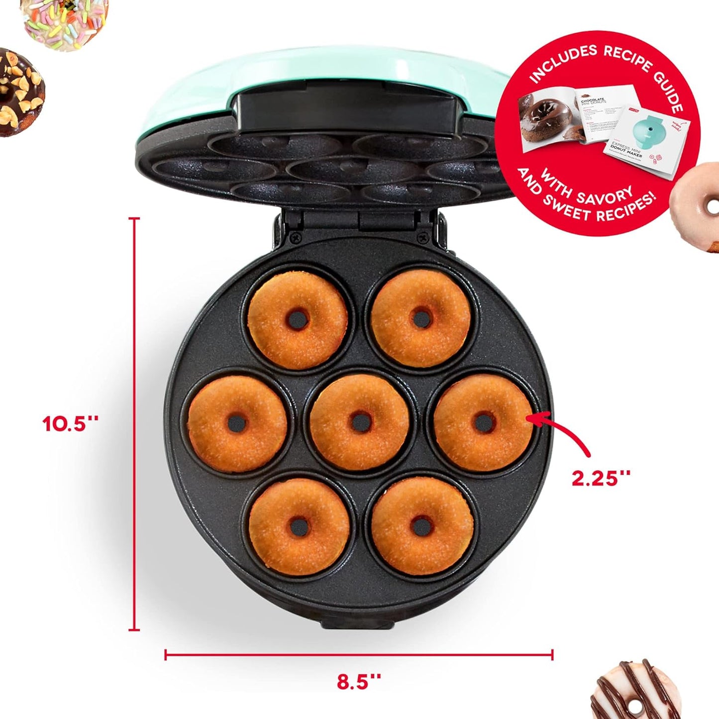 MiniDonut® 700W  Máquina para Hacer Donas