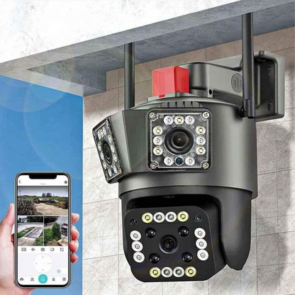 TriVision Pro®  Camara de Seguridad con Alarma