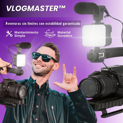 VlogMaster Pro®  Soporte para Telefono y Camara