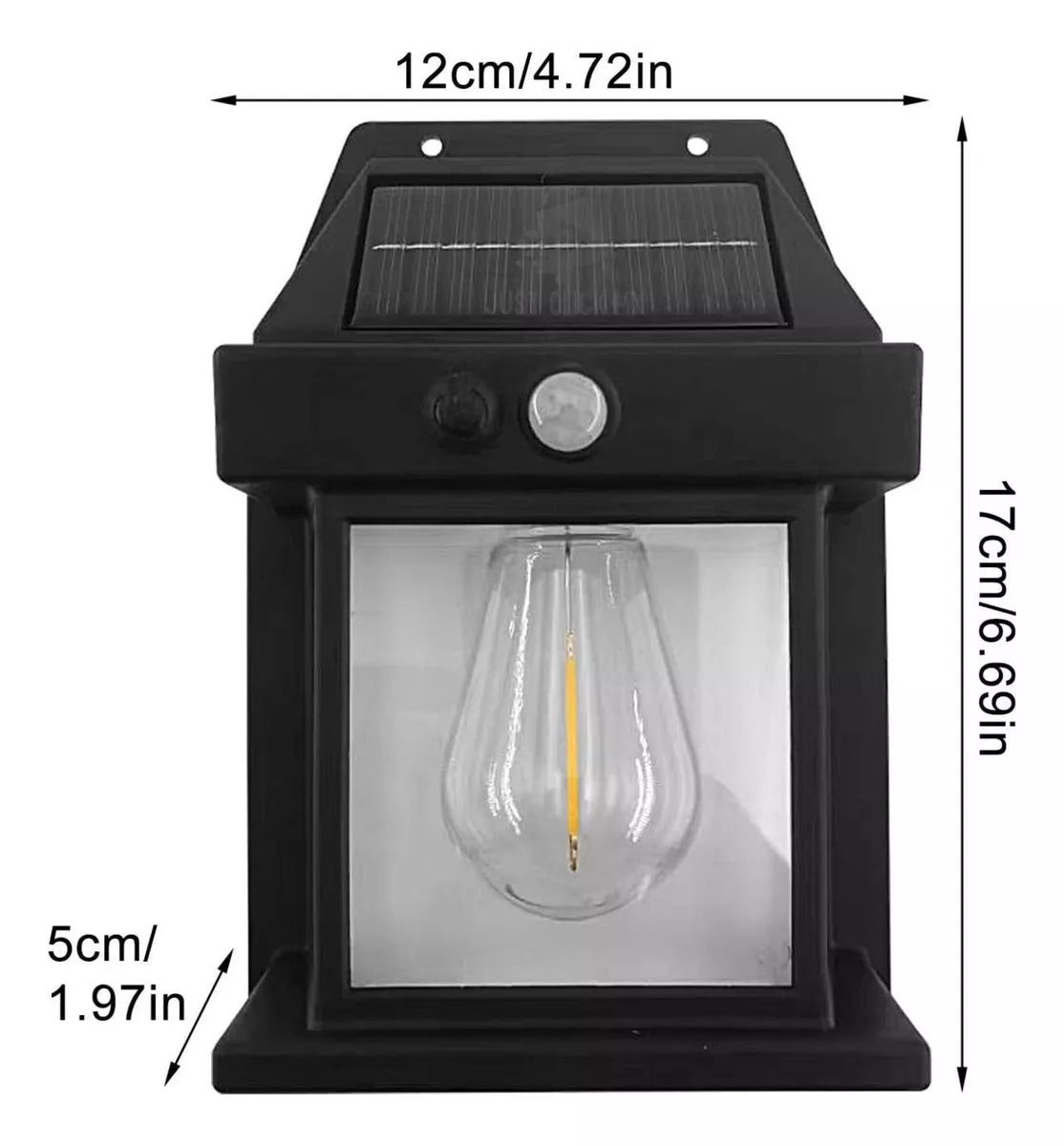 SolarGlow®: Lampara solar de pared