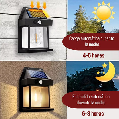 SolarGlow®: Lampara solar de pared