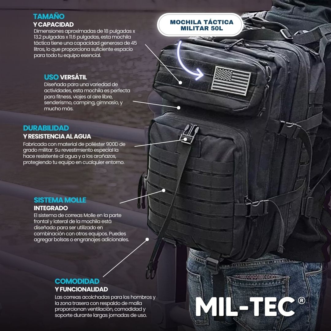 Tactic Army®  Mochila Tactica Militar