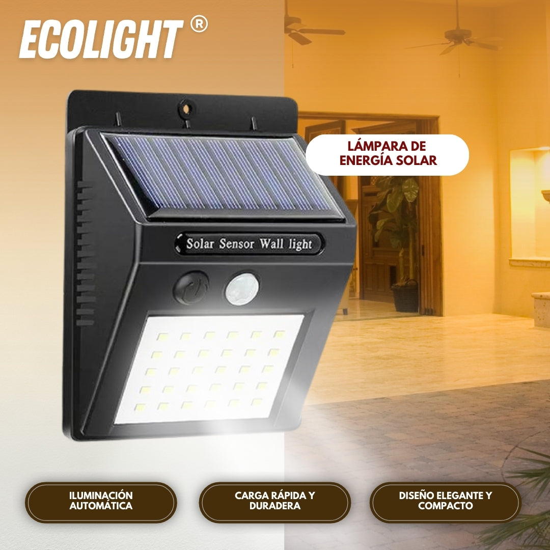 Ecoligth® Lámpara Solar de Pared